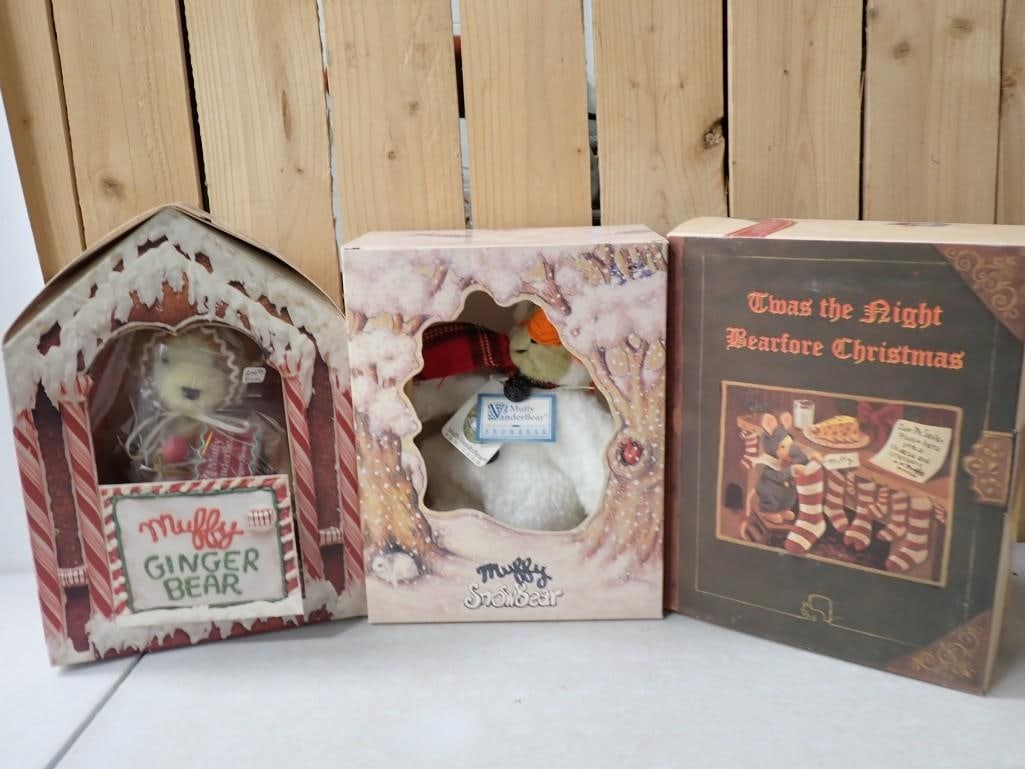 3 Muffy Vanderbear Plush Dolls including Ginger Bear, Snow Bear, Twas the Night Bearfore Chirstmas (1 of 9)