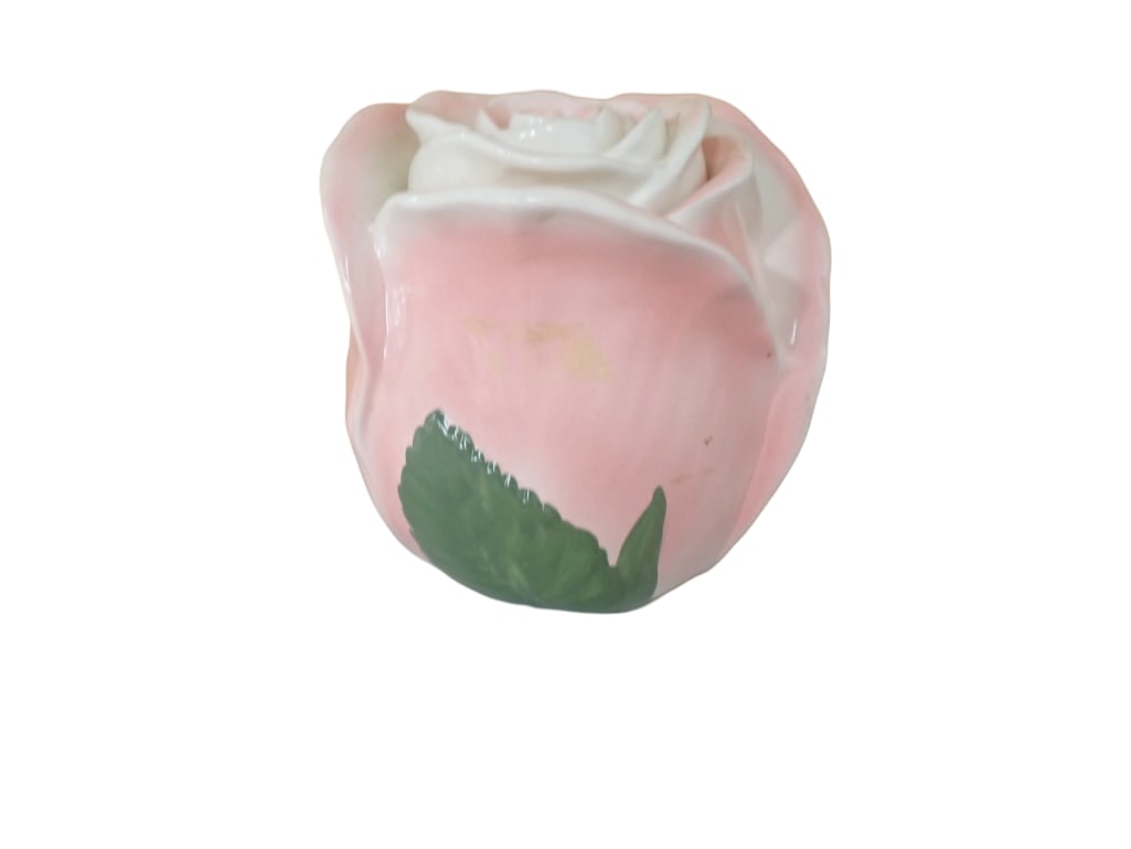 Vintage Metlox Rose Ceramic Cookie Jar Poppy Trail Series Rose with the Middle of the Flower (1 of 8)