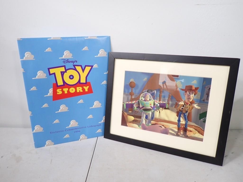 Disney's Toy Story Exclusive Commemorative Lithograph 1996 Framed and Matted: Disney's Toy Story Exclusive Commemorative Lithograph 1996 Framed and Matted 15 1/2" x 12 1/2"