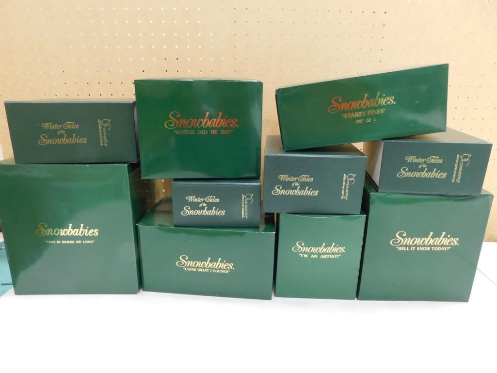 Lot of 10 Boxes of Snowbabies by Department 56 Figurines: Lot of 10 Boxes of Snowbabies by Department 56 Figurines