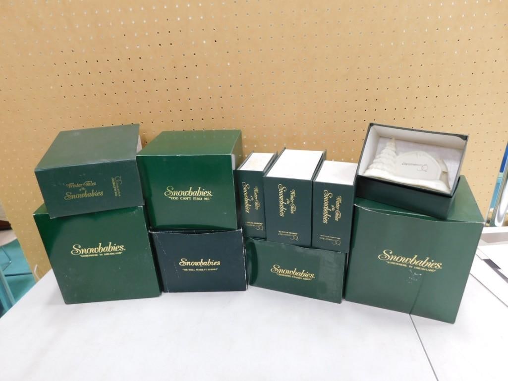 Lot of 10 Boxes of Snowbabies by Department 56 Figurines: Lot of 10 Boxes of Snowbabies by Department 56 Figurines