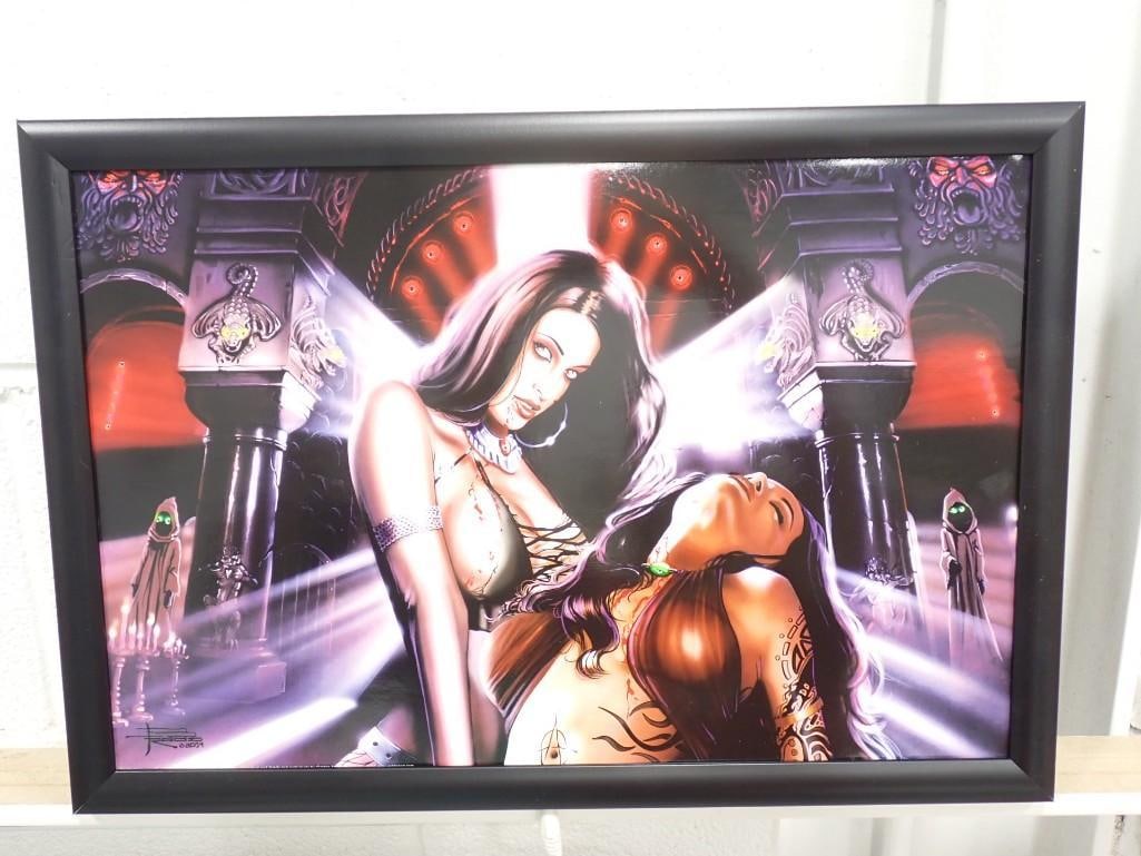 Vampire Girls Light Up Framed Wall Hanging (1 of 7)