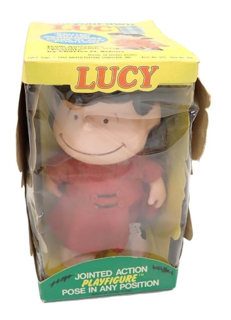 Vintage Peanuts - Lucy Jointed Action Play Figure New Old Stock: Vintage Peanuts - Lucy Jointed Action Play Figure New Old Stock