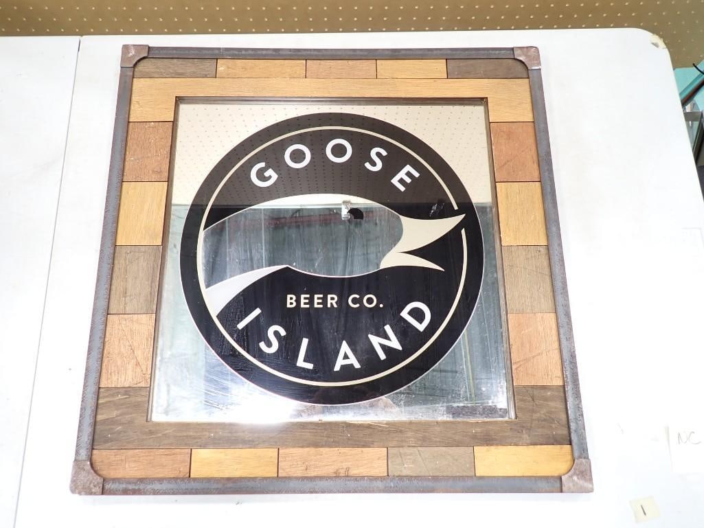 Goose Island Beer Co Bar Mirror 24" x 24" (1 of 7)