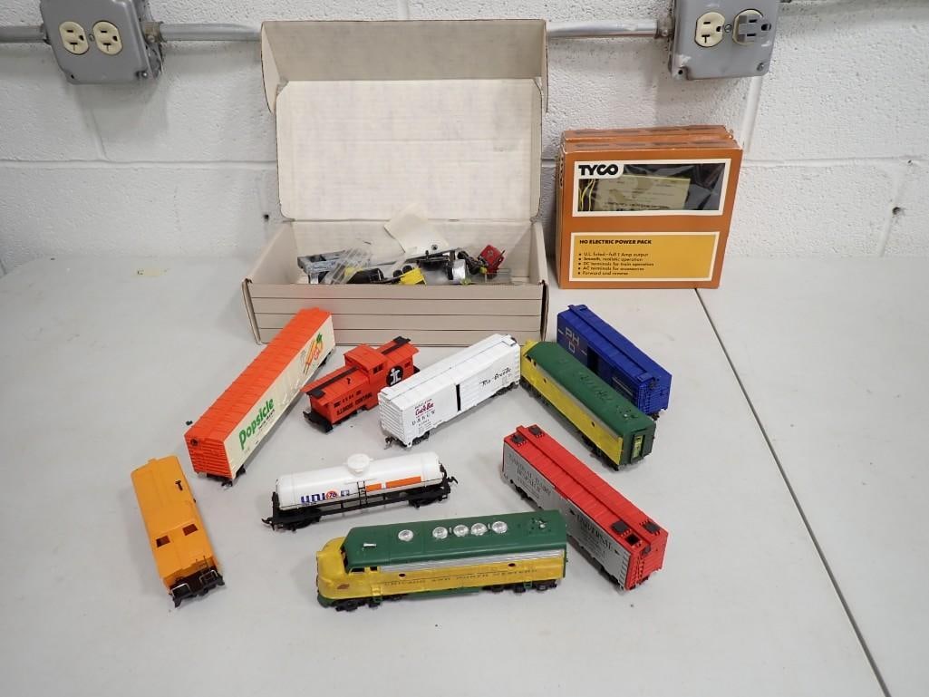 Lot of assorted Trains including HO Scale Tyco, Popsicle, Union 76, Chicago and South Western (1 of 7)