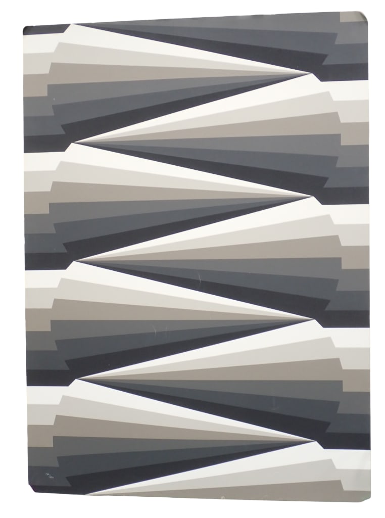 Abstract Modern Lithograph Numbered Measures 28 1/2" x 40" (1 of 2)