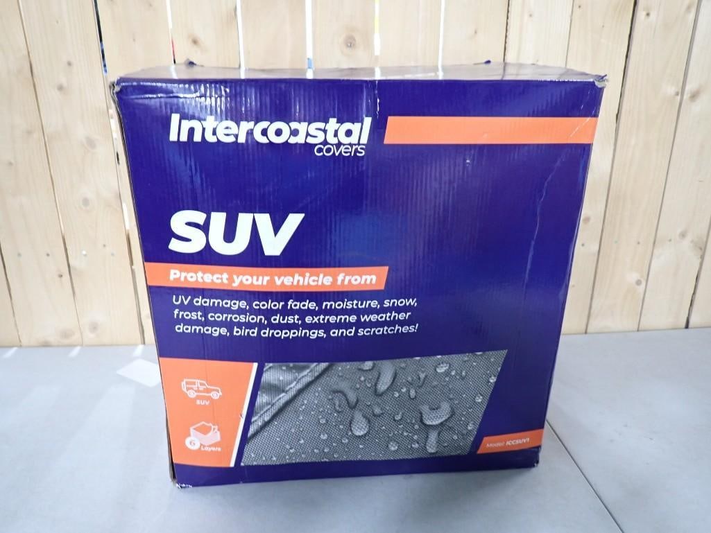 Intercoastal SUV Cover New in Open Box 209" x 77" x 57" Gray Model ICCUV1: Intercoastal SUV Cover New in Open Box 209" x 77" x 57" Gray Model ICCUV1