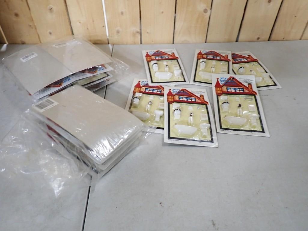 24 Miniature Dollhouse Furniture Items New in Package (1 of 4)