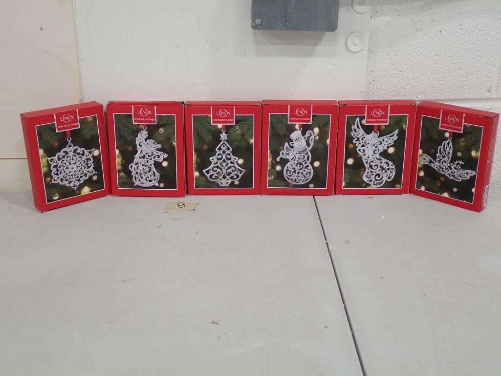 Lot of 6 New in Box Lenox Christmas Ornaments (1 of 7)