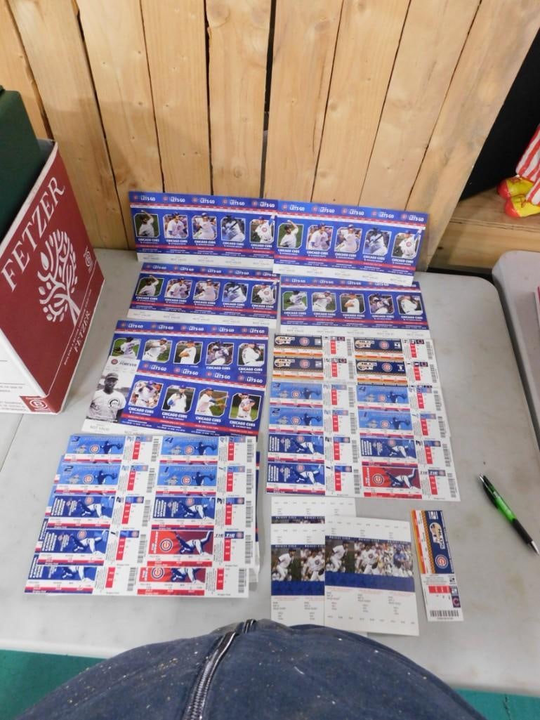 Chicago Cubs incl World Series Tickets and Season Tickets Asst Years: Chicago Cubs incl World Series Tickets and Season Tickets Various Years