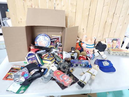 Asst Toy Lot incl Plush, Hot Wheels, Pez, Action Figures, Super Heroes, Collectibles, etc: Asst Toy Lot incl Plush, Hot Wheels, Pez, Action Figures, Super Heroes, Collectibles, etc