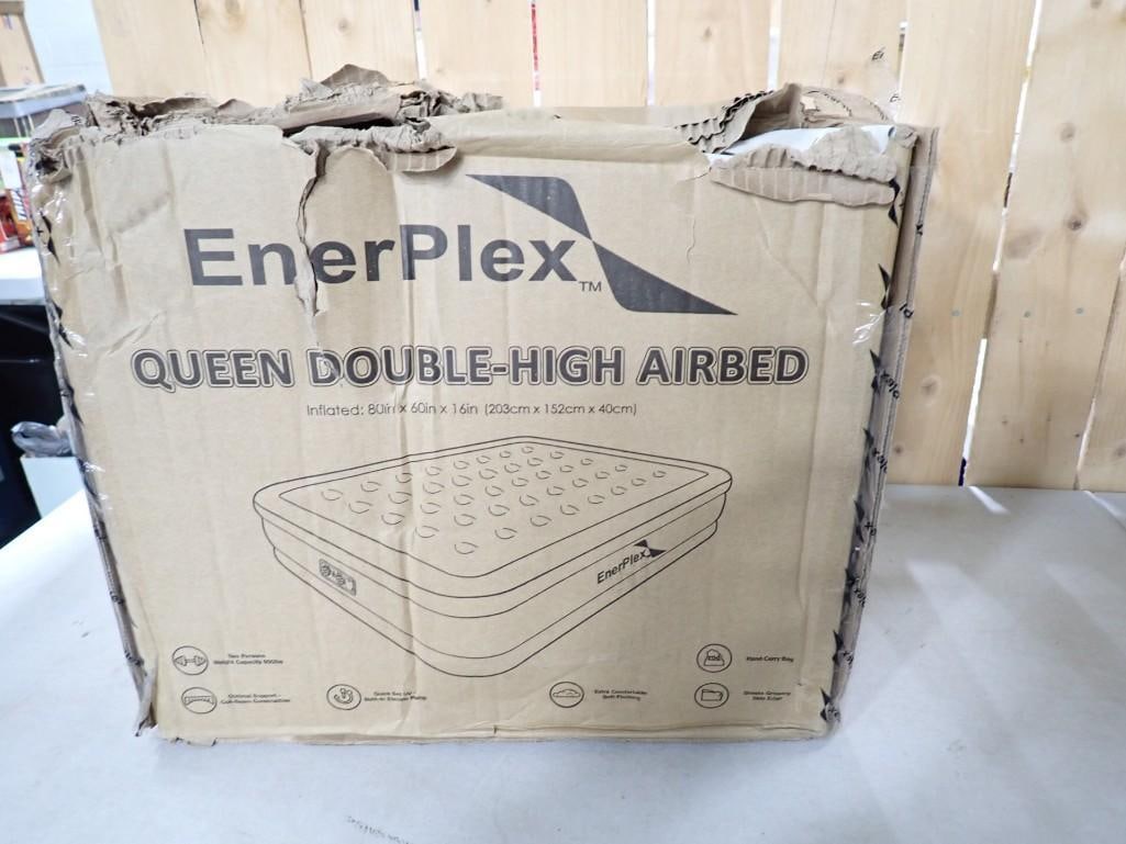 EnerPlex Queen Double High Airbed Air Mattress with Pump New in Damaged Box (1 of 7)