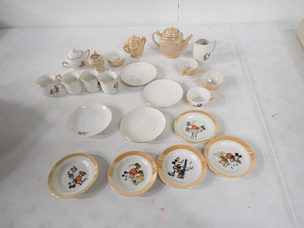 Vintage Lustreware Tea Set incl Mickey Mouse (1 of 11)