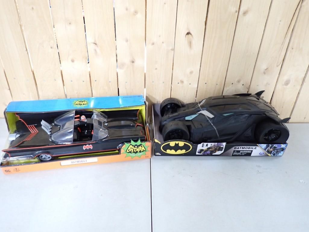 Pr of New in Package Batman Batmobiles incl McFarlane Toys: Pair of New in Package Batman Batmobiles incl McFarlane Toys
