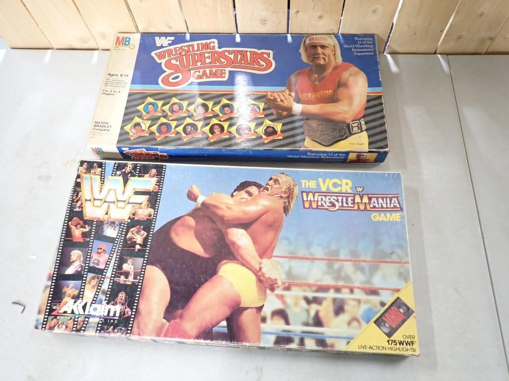 Vintage Wrestling Board Games incl VCR Wrestlemania Game, WWF Wrestling Superstars Game (1 of 8)
