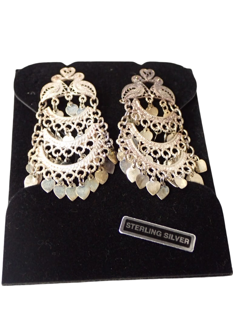 Sterling Silver Earrings Pierced Dangle Earrings (1 of 6)