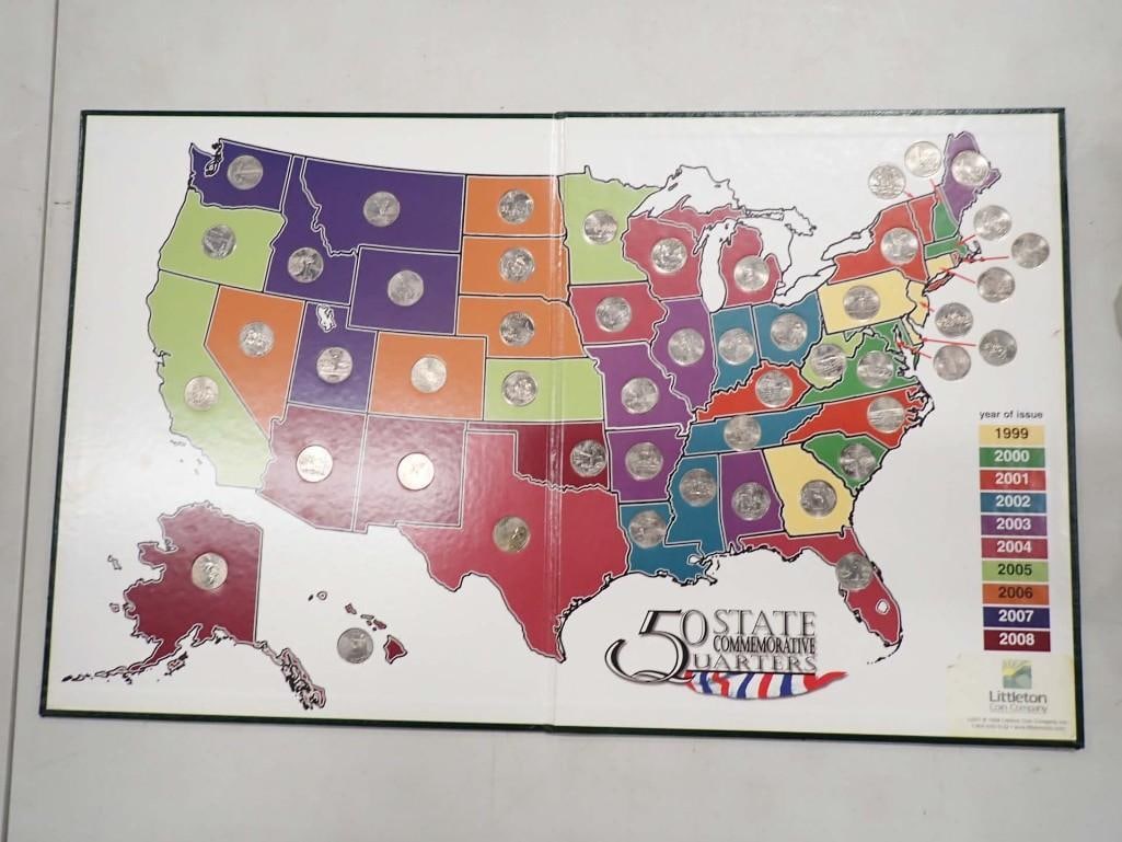 50 State Quarters Set with Map Display from Littleton Coin Company (1 of 9)
