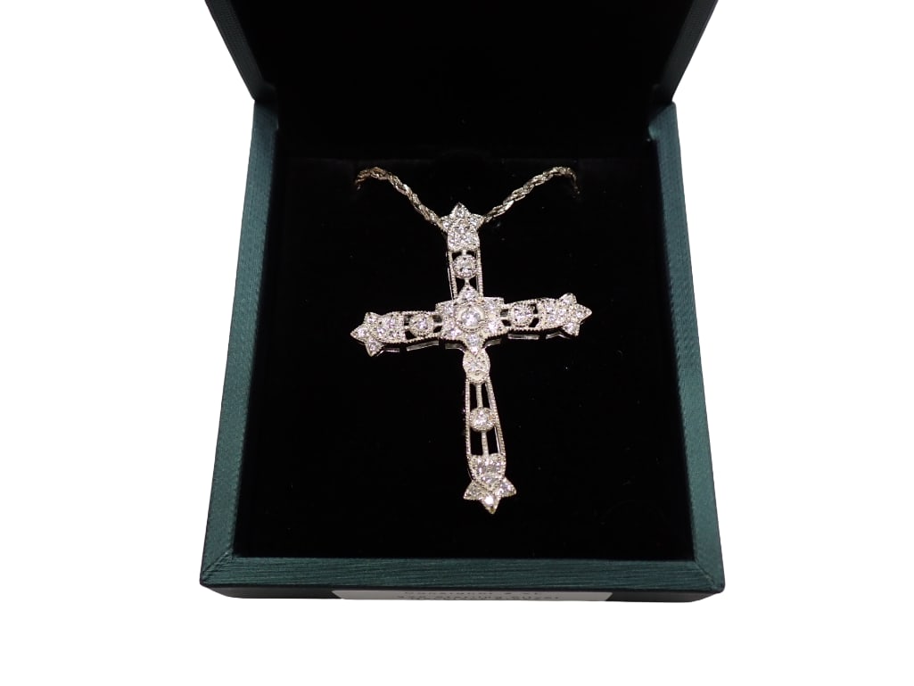 Sterling Silver Cross Necklace .925 Religious Jewelry (1 of 8)
