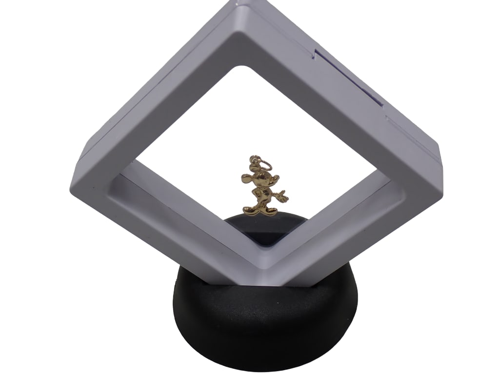 10K Gold Mickey Mouse Pendant in a Jewelry Display (1 of 4)