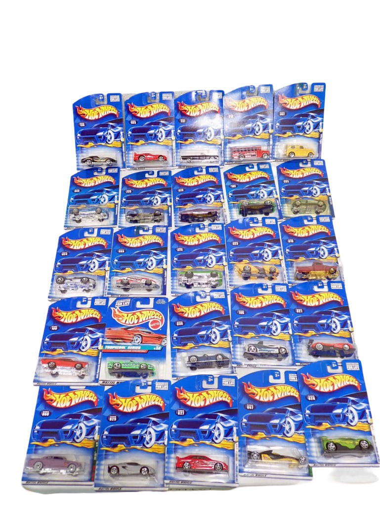 25 Hot Wheels Cars and Vehicles New in Package: 25 Hot Wheels Cars and Vehicles New in Package Live Auctioneers is now offering Live Shipping through them. This is an optional payment/shipping system. If you would like to use the UPS Store as usua