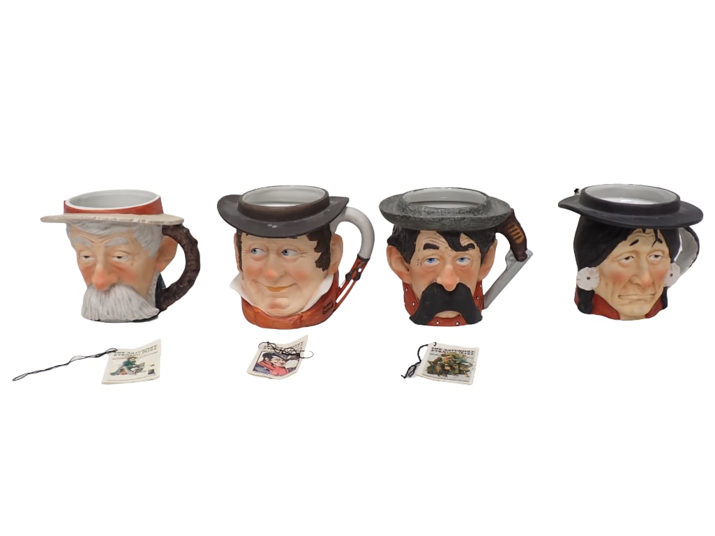 4 Saturday Evening Post Character Mugs Norman Rockwell Dave Grossman Designs: 4 Saturday Evening Post Character Mugs Norman Rockwell Dave Grossman Designs .? 3 have their original tags Live Auctioneers is now offering Live Shipping through them. This is an optional payment/ship