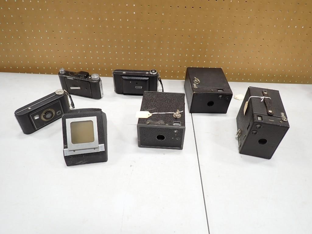 Vintage Box and other cameras including Kodak: Vintage Box and other cameras including Kodak Live Auctioneers is now offering Live Shipping through them. This is an optional payment/shipping system. If you would like to use the UPS Store as usual,