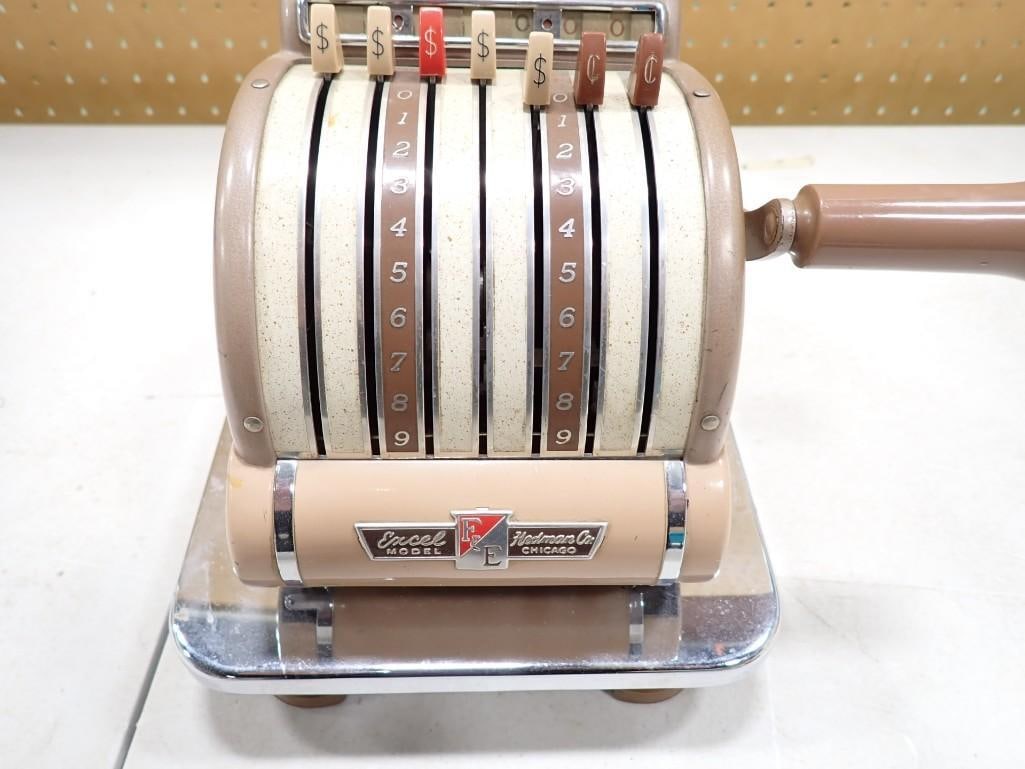 Vintage Hedman F&E Check Writer machine (1 of 5)