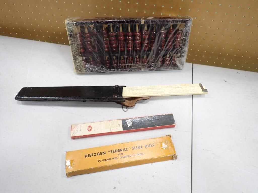 Vintage Abacus and slide rulers (1 of 4)