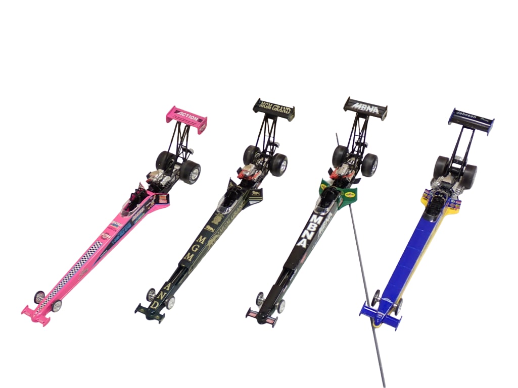 4 Racing Champions NHRA Dragster Model Cars (1 of 10)