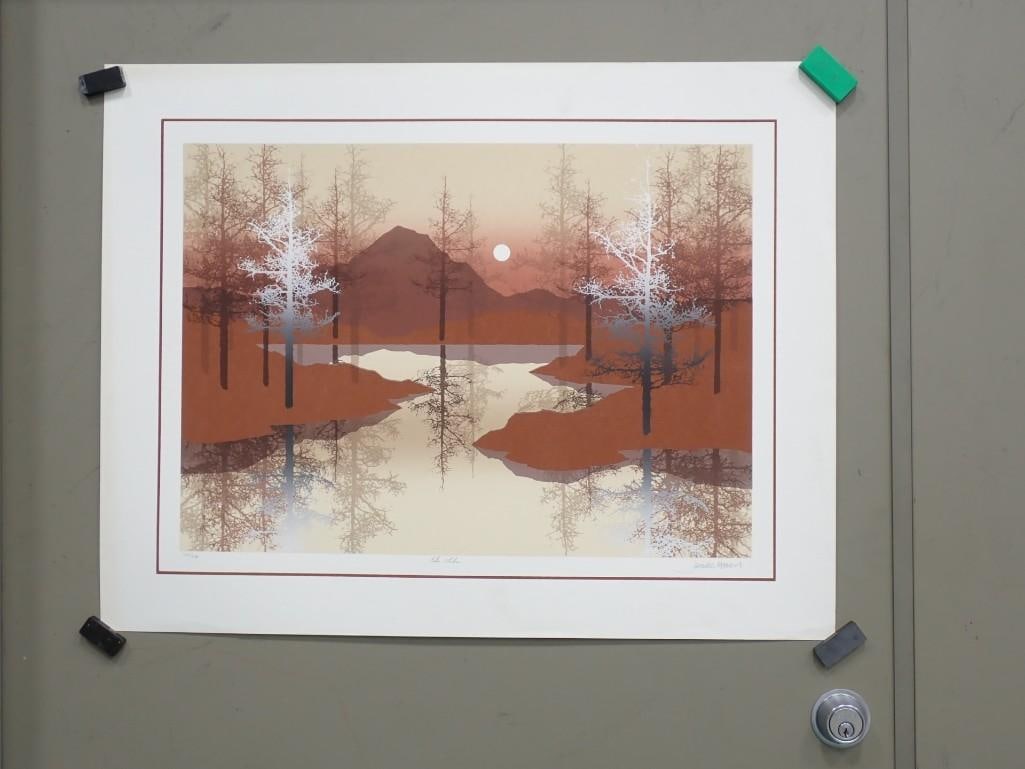 James Hagen "Echo Lake" Lithograph Pencil Signed and Numbered (1 of 3)