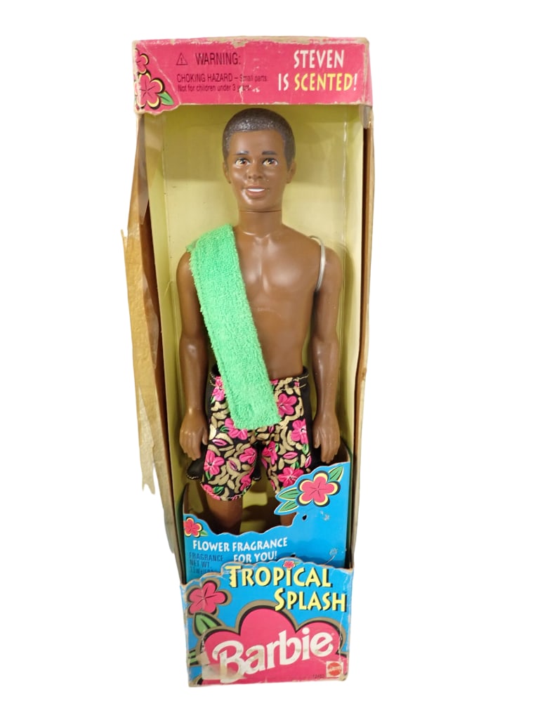 Barbie Tropical Splash Steven in Original Box He is Scented!: Barbie Tropical Splash Steven in Original Box He is Scented! Live Auctioneers is now offering Live Shipping through them. This is an optional payment/shipping system. If you would like to use the UPS 