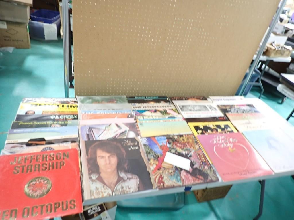 50 Vinyl Records 33 RPM LPs incl Jefferson Starship, Neil Diamond, Deniece Williams, Bob Marley & Th (1 of 10)