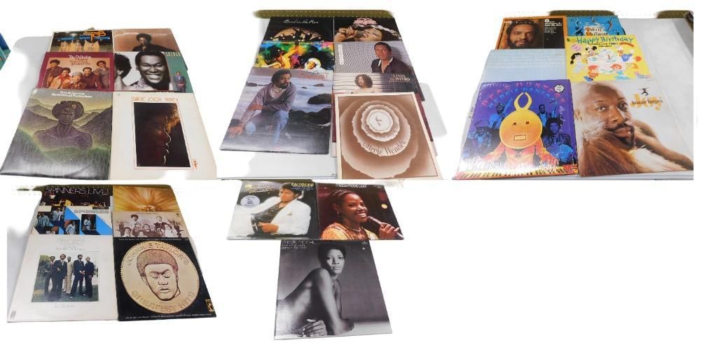 Vinyl Record Lot including Michael Jackson, Spinners, TCB, Herbie Hancock, Isaac Hayes, Luther Vandr (1 of 5)