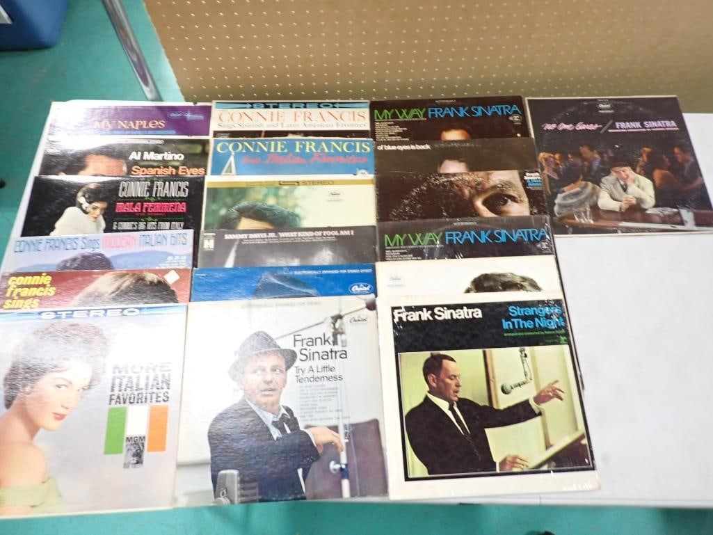 Vinyl Records 33 RPM LPs incl Frank Sinatra, Connie Francis, etc (1 of 7)