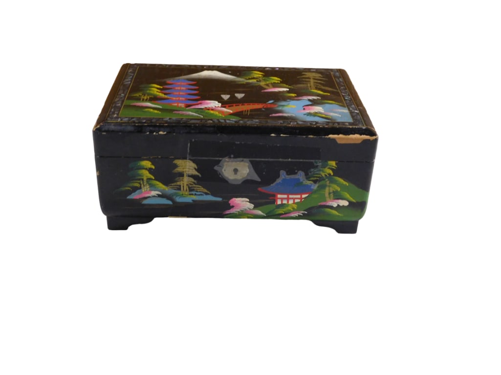 Asian Style Jewelry Box full of Costume Jewelry: Asian Style Jewelry Box full of Costume Jewelry Live Auctioneers is now offering Live Shipping through them. This is an optional payment/shipping system. If you would like to use the UPS Store as usua