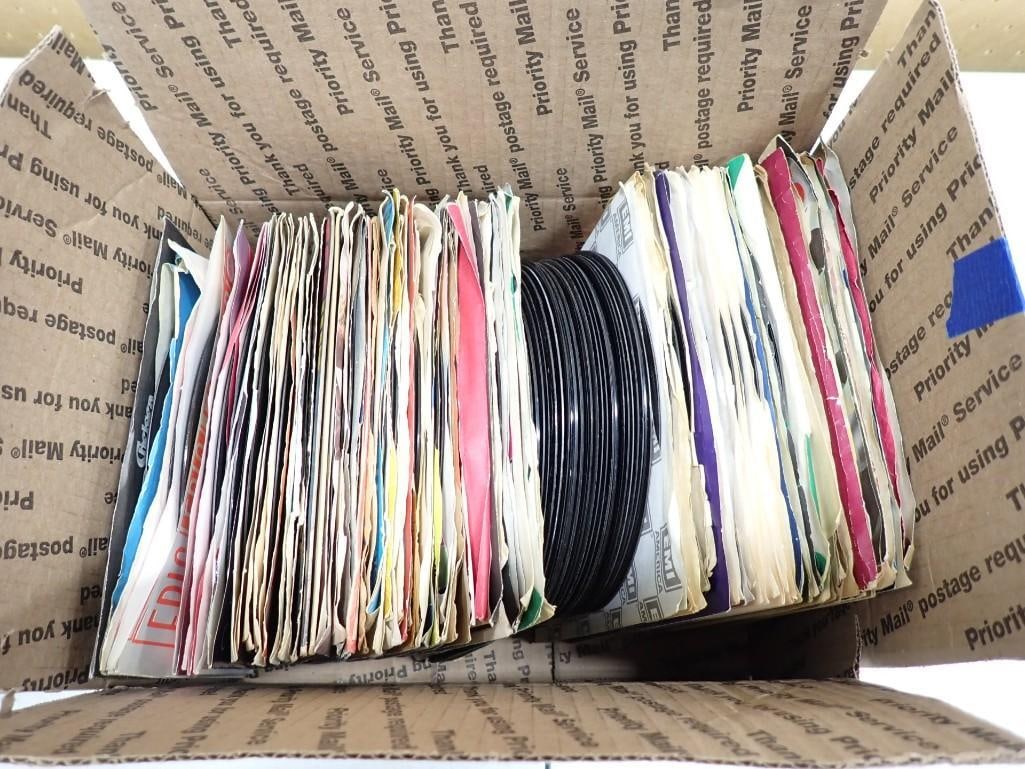Lot of Various 45 RPM Vinyl Records many with Sleeves including Paul Anka, Nat King Cole, Leon Russe: Lot of Various 45 RPM Vinyl Records many with Sleeves including Paul Anka, Nat King Cole, Leon Russell, Wayne Newton, etc. Live Auctioneers is now offering Live Shipping through them. This is an optio