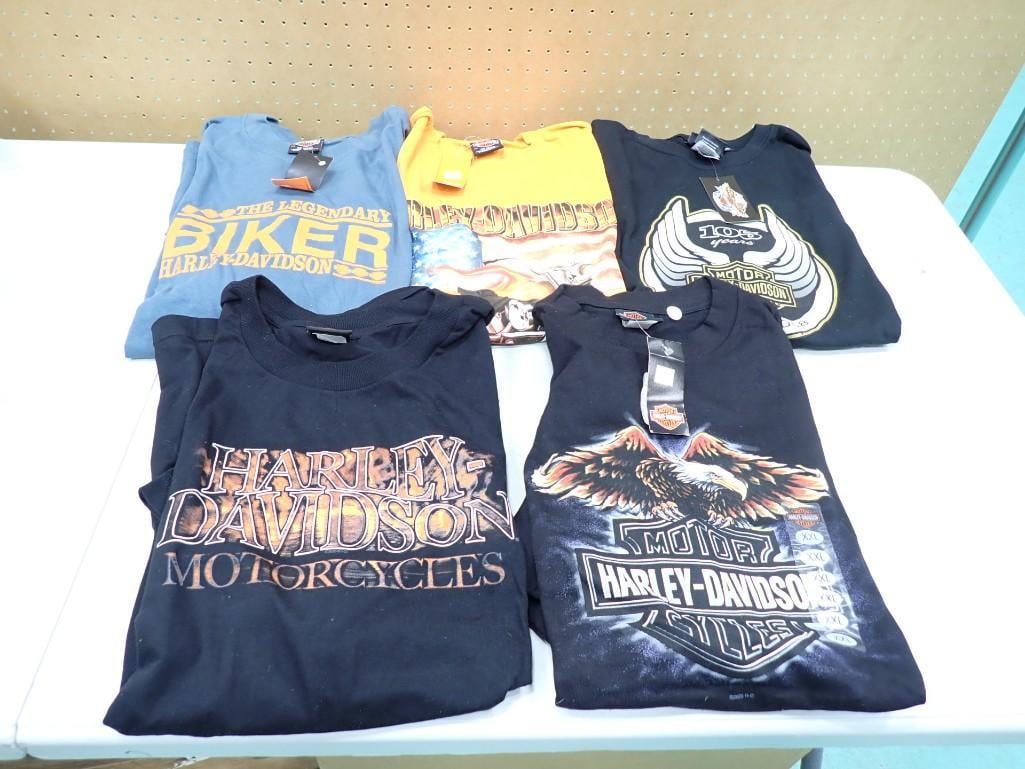 Lot of 5 Harley Davidson T-Shirts - Sizes XL and 2XL (1 of 11)