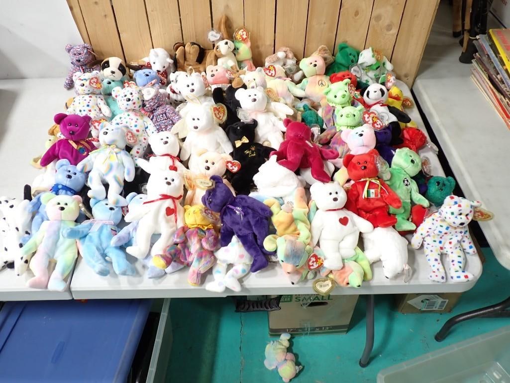 Large Lot of assorted Ty Beanie Babies (1 of 7)