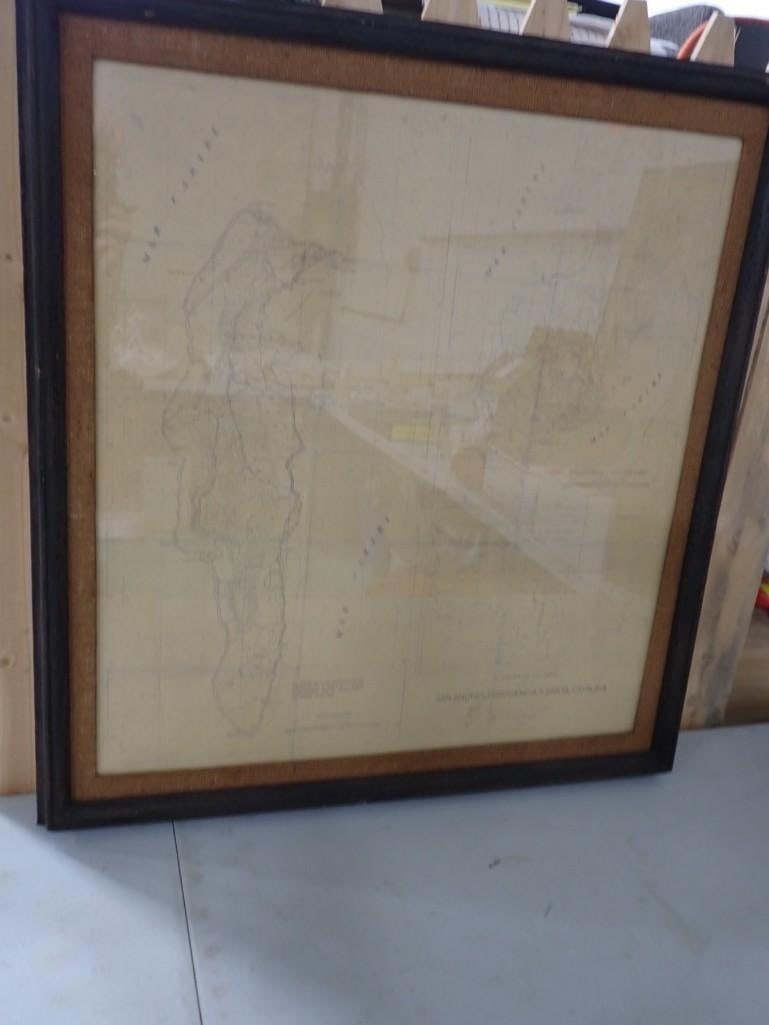 Vintage Framed Map - looks to be Colombian 1960's (1 of 10)