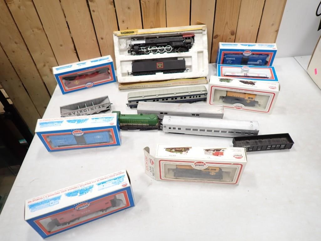 Lot of assorted H0 Scale Trains including Bachmann, Model Power, etc. (1 of 10)