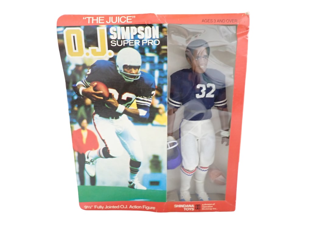 Vtg OJ Simpson Super Pro 9 1/2" Action Figure Shindana Toys NOS New Old Stock (1 of 7)