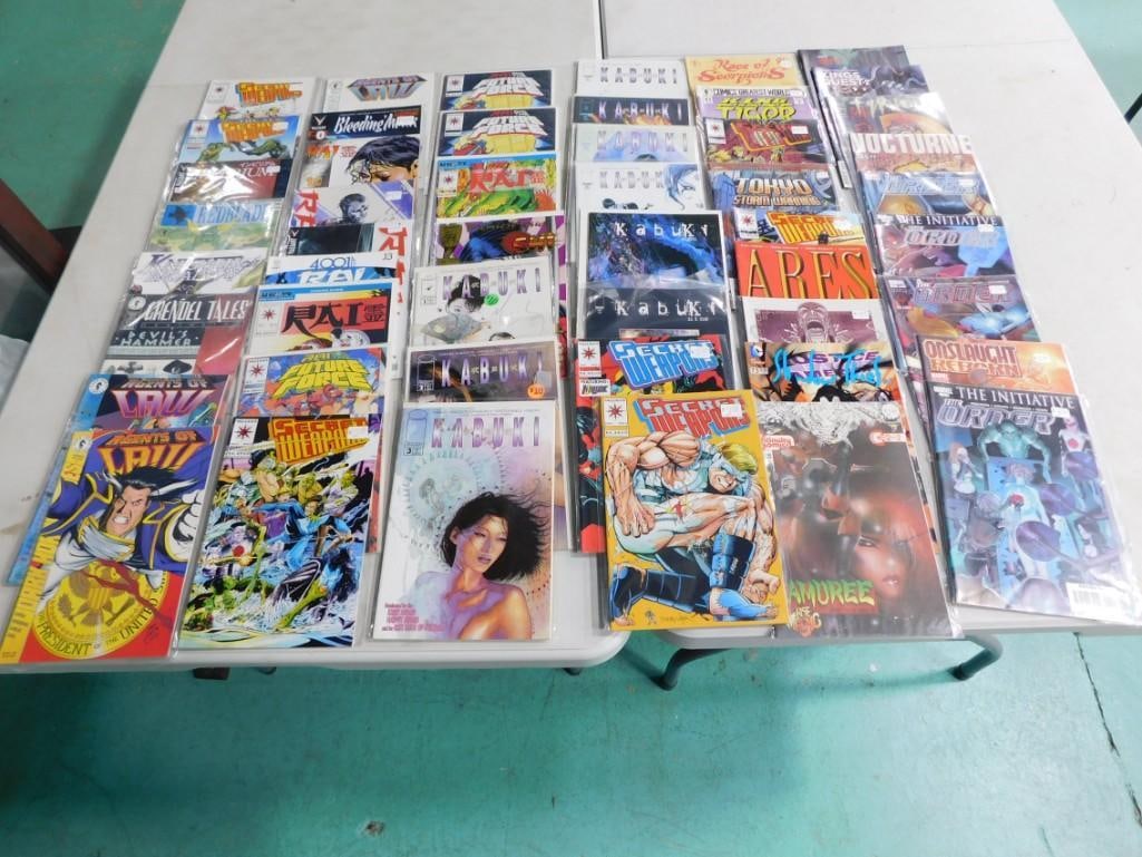 50 Comic Books Mostly Asian Warrior Theme Type Comics incl RAI, Kabuki, Tokyo Storm Warning, (1 of 5)