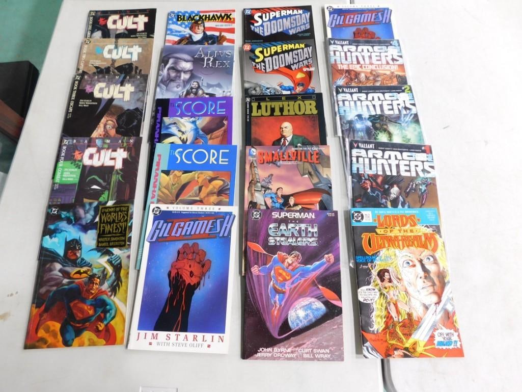 19 Comic Books incl DC The Cult, Blackhawk, Legends of the World's Finest, Luther, Superman, The Sco (1 of 4)
