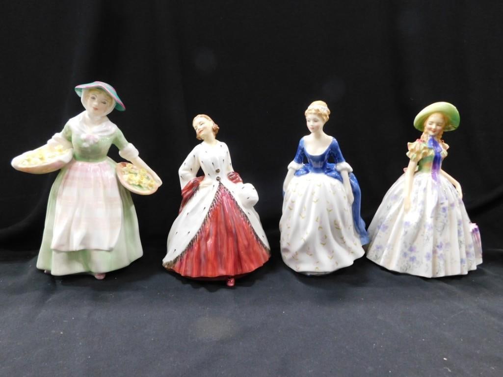 4 Royal Doulton Porcelain Figurines incl Easter RaNo 842489, Alison HN 2336 Copr 1965, (1 of 12)