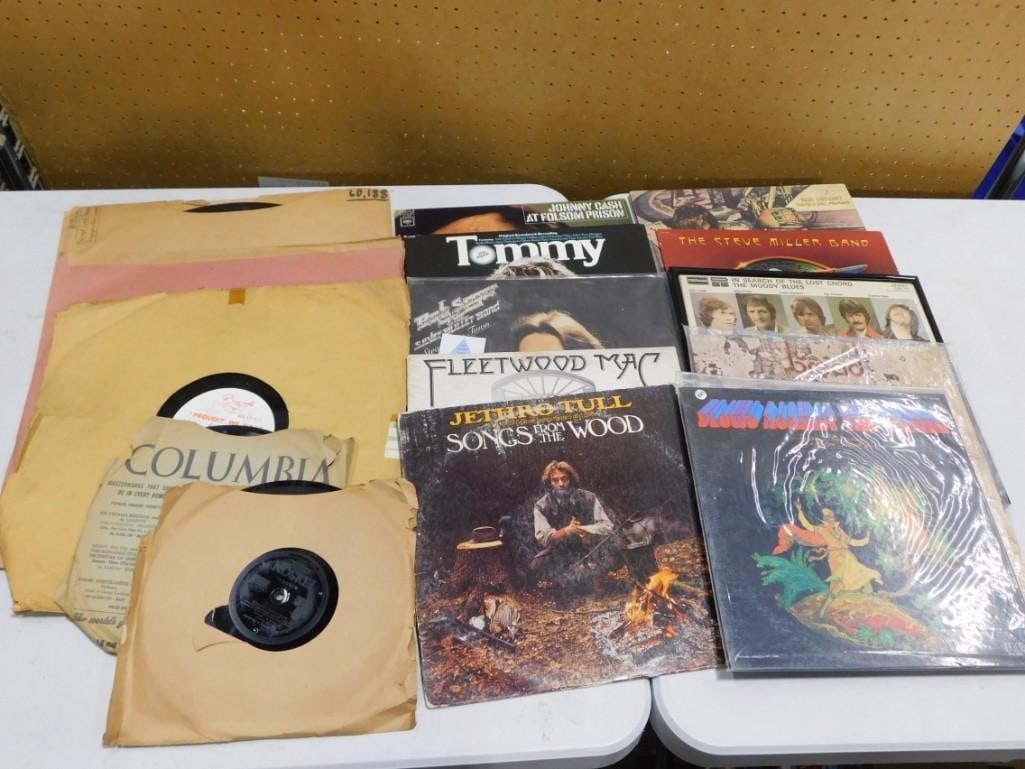 Vinyl Record Lot including Jethro Tull, The Who, Fleetwood Mac, Bread, Steve Miller, Johnny Cash (1 of 4)