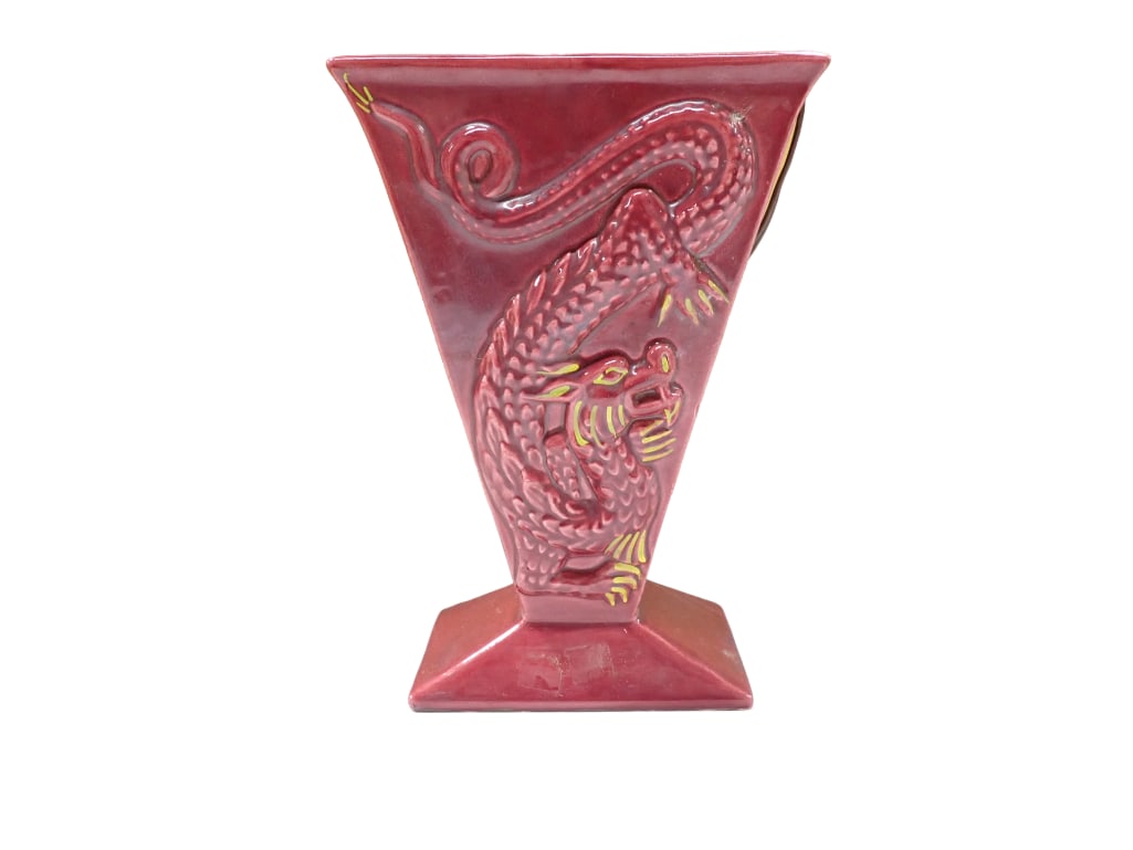 Vtg 1950s Dragon Design TV Lamp Walter L Schott Co Beverly Hills, Calif (1 of 10)