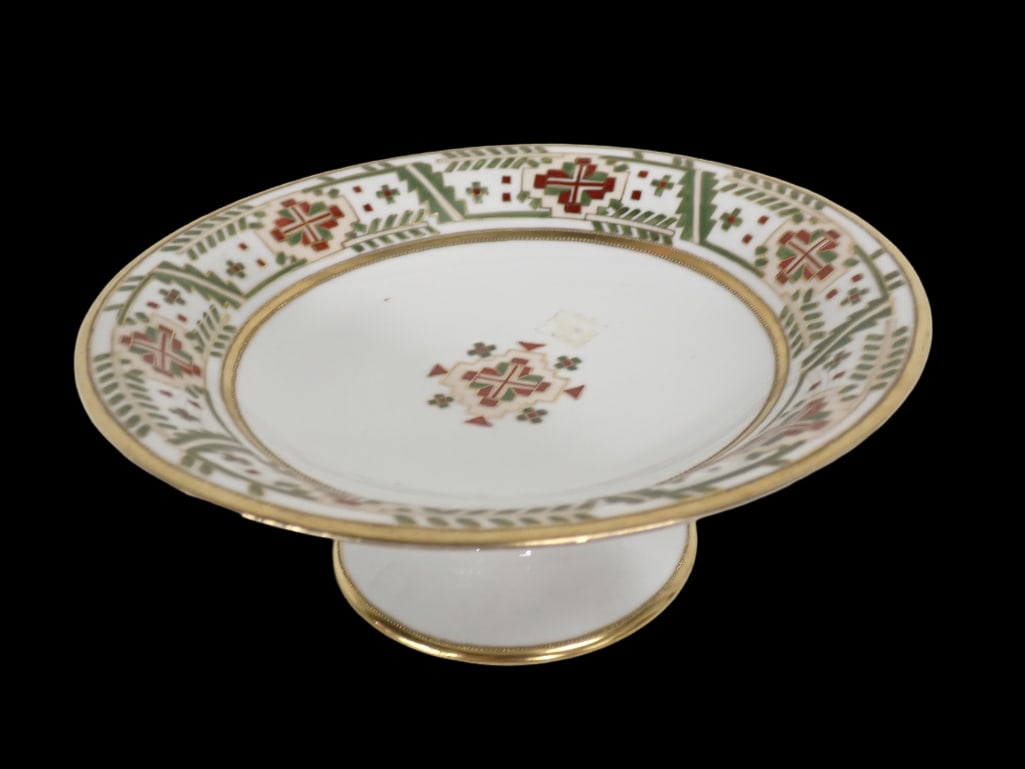 Vintage Nippon Footed Serving Plate or Pedestal Plate: Vintage Nippon Footed Serving Plate or Pedestal Plate Live Auctioneers is now offering Live Shipping through them. This is an optional payment/shipping system. If you would like to use the UPS Store