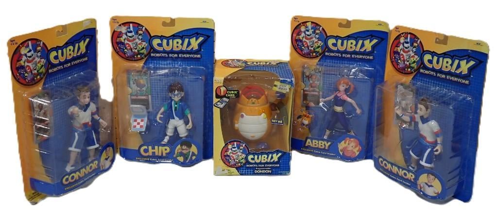 Lot of 5 new in Package Cubix Robots for Everyone Action Figures including Chip, Abby, Connor, Cubix (1 of 7)