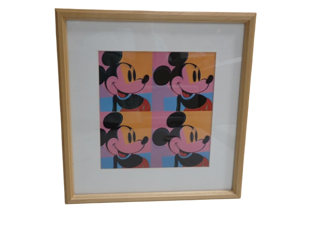 Andy Warhol Foundation "The Art of Mickey Mouse" Framed Print (1 of 3)