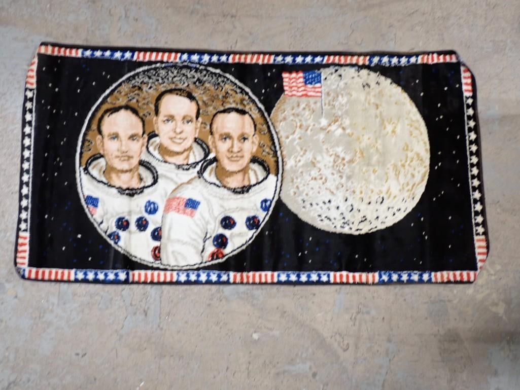 Apollo 11 Moon Landing Astronaut Tapestry Rug - a little over 3 feet long (1 of 3)